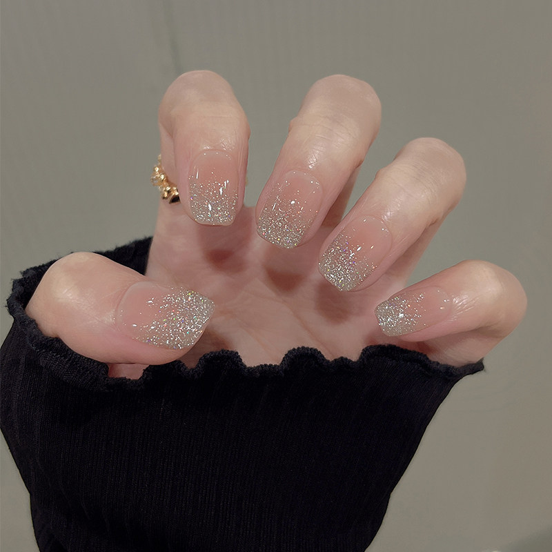 纯手工穿戴甲2026年新款法式短款猫眼裸色高级感轻奢新娘银河遐想,淘宝优惠券,粉丝福利购,淘宝优惠卷