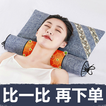 Buckwheat Cervical Spine Pillow Repair Protection Cervical Spine Sleep Special Assistant Sleep cylindrical Agrass Grass Neck for Stiffness Vertebral Correction Hard
