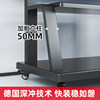 The mobile TV cart can lift 40-100 inches