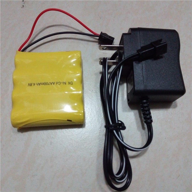5号玩具遥控车充电电池组3.6V4.8V6V7.2V8.4V9.6V12V700MAH充电器 - 图1