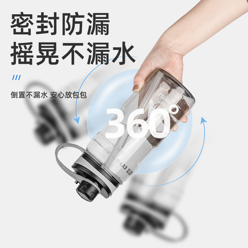 2025新款水杯大号大容量夏季运动塑料吸管杯耐高温食品级可装开水 - 图1