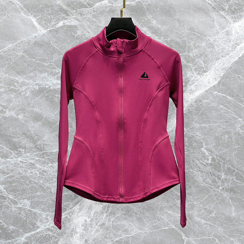 瑜伽服套装女2025春秋新款长袖时尚跑步运动健身训练骑行外套上衣,淘宝优惠券,粉丝福利购,淘宝优惠卷