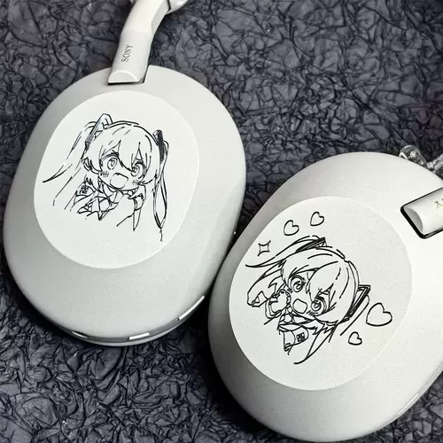 Sony, наушники, наклейка, мобильный телефон, металлический ноутбук