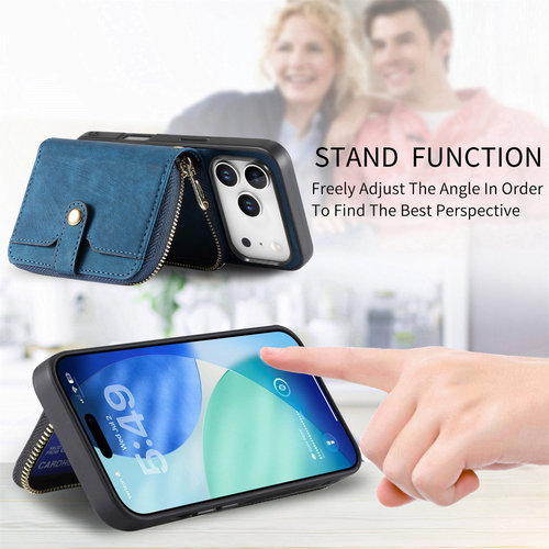 适用苹果17promax卡包手机壳14plus可插卡15带卡槽16e斜跨背带11零钱包13promax保护套XR女XSmax新款12大容量 - 图1