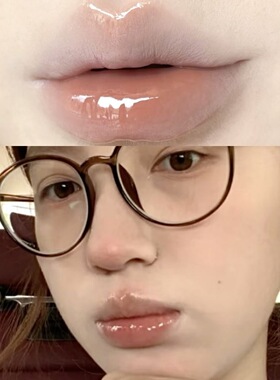 小灯泡唇蜜果冻色裸色唇釉不掉色
