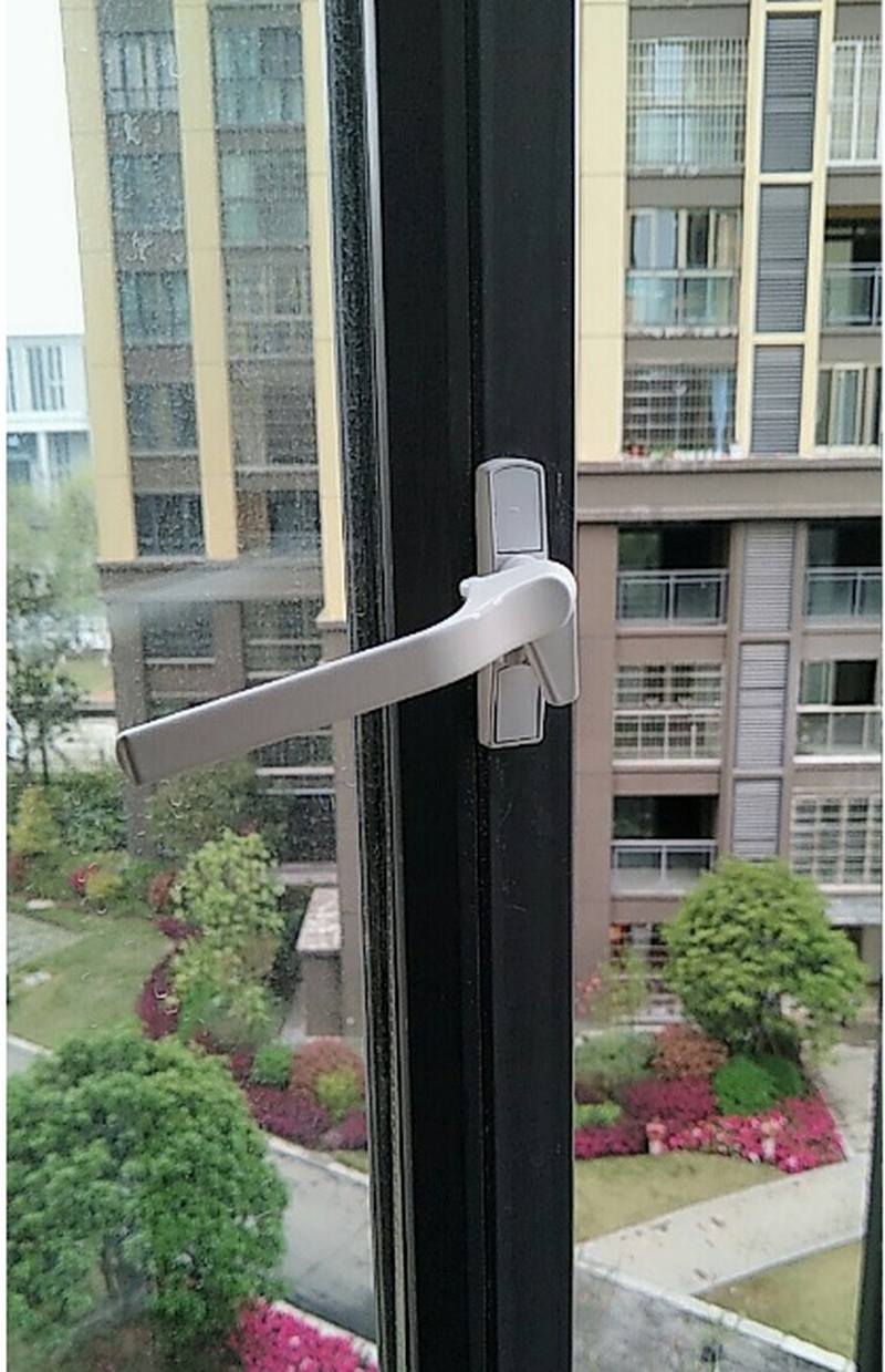 塑钢窗把手门窗户把手平开门窗拉手七字执手锁窗锁 加厚塑钢执手 - 图0