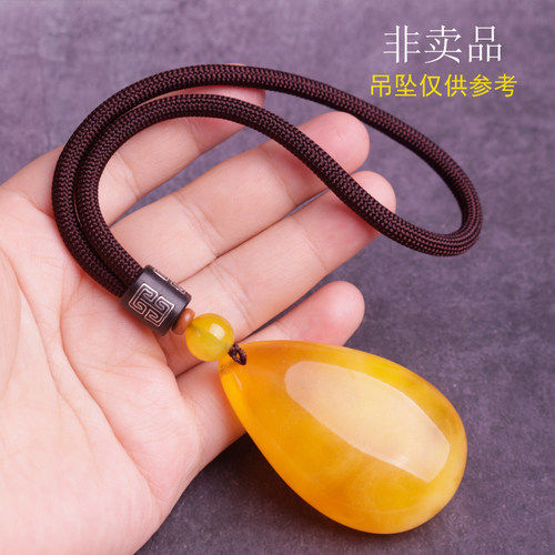 高档结实耐磨檀木失手绳金刚菩提手把玩挂件大气翡翠水晶文玩绳子 - 图2
