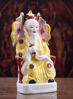 姜太公神像摆件陶瓷工艺品