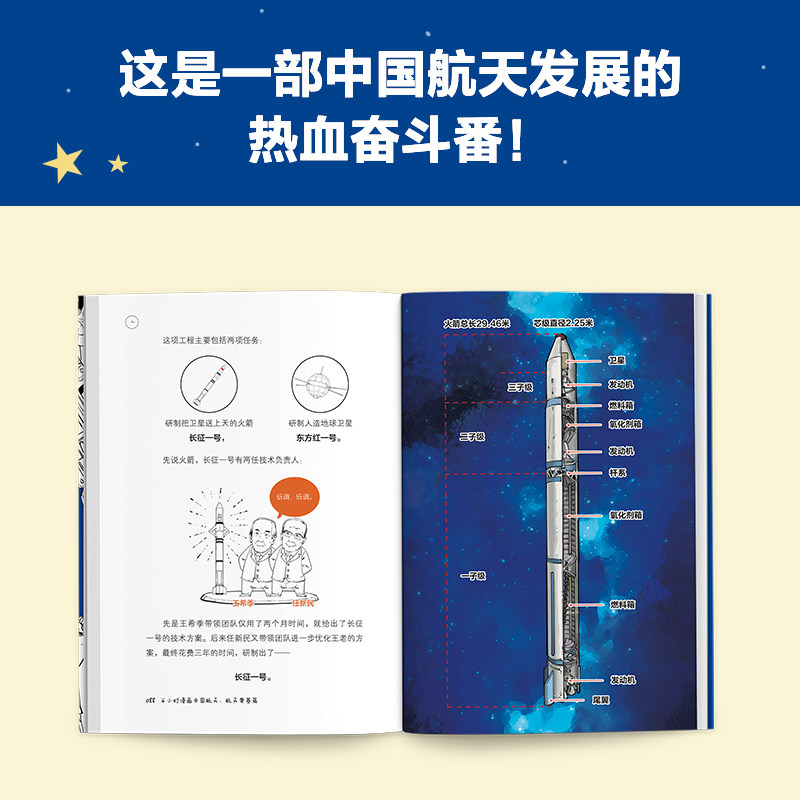 半小时漫画中国航天 航天奠基篇 陈磊 半小时漫画团队 著 嫦娥探月和天问等 中国航天发展历程 中国宇航出版社 新华书店正版书籍