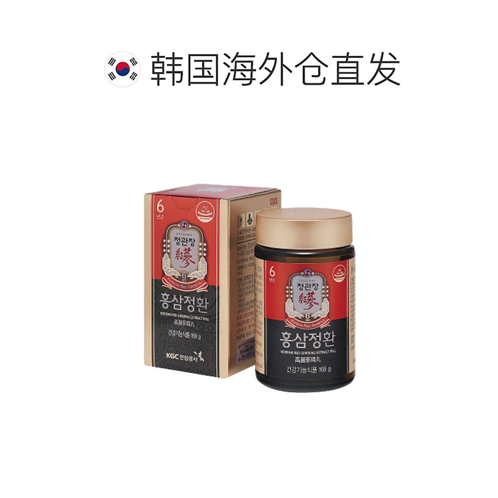 韩国直邮正官庄高丽红参6年根滋补品口服袋瓶装营养好吸收168g - 图1