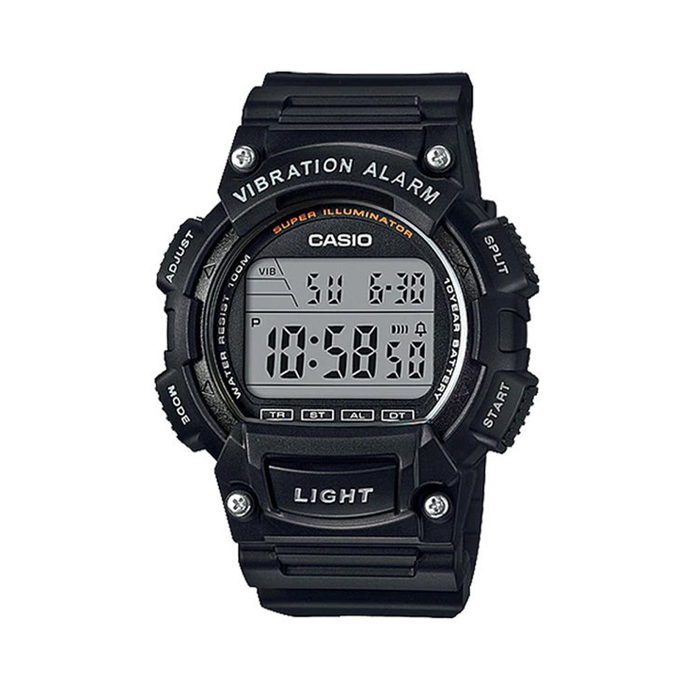 韩国直邮Casio智能腕表[CASIO]正品 W-736H-1A振动闹钟运动款-图0