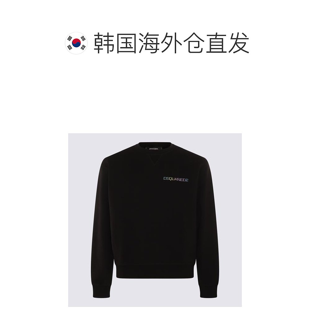 韩国直邮DSQUARED224SS连帽衫 连帽卫衣男S71GU0660 S25551900Bla - 图1