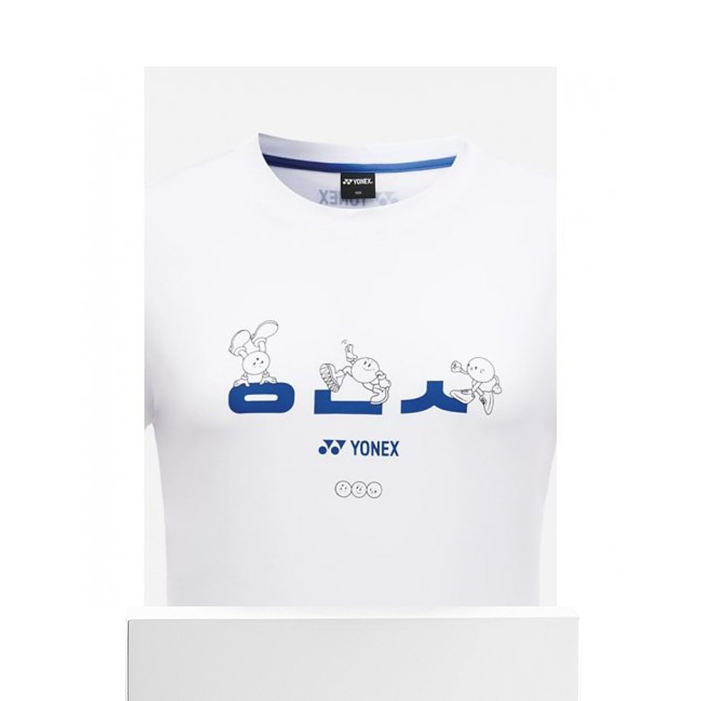 韩国直邮YONEX羽毛球专业品牌239TR016F WHITE女装T恤女士-图3