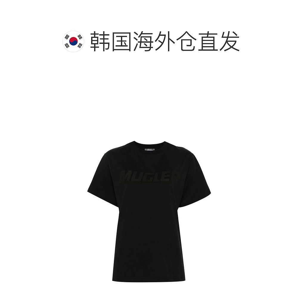 韩国直邮MUGLER24SS长袖T恤女44780 24P3TS0099D284 51139BLACK - 图1