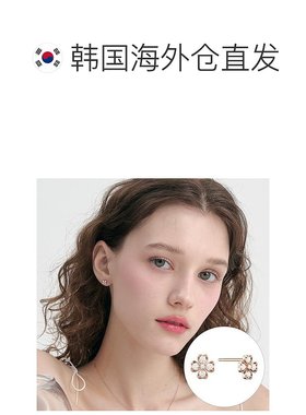 韩国直邮Rosemont [Rosemont] 14K 四叶草耳环 RA24C30K