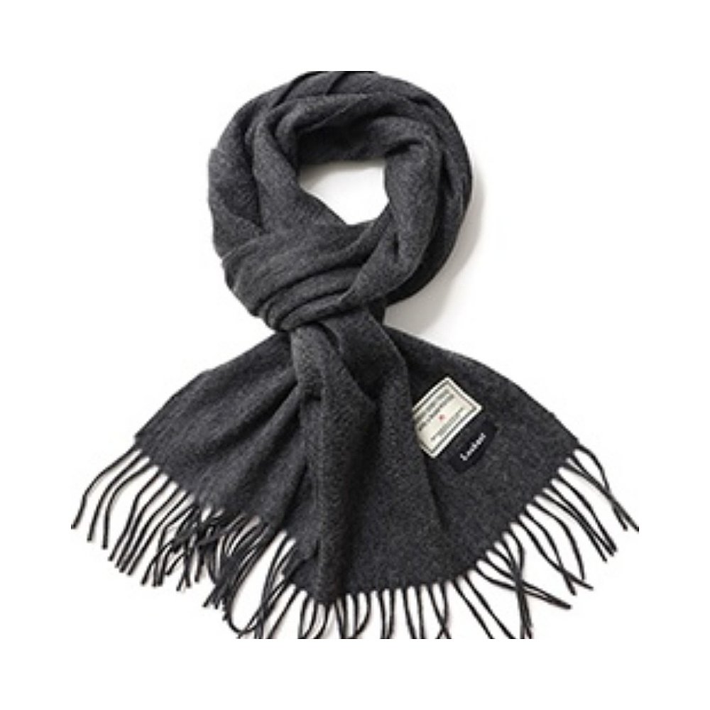 韩国直邮[LOOKAST]CHARCOAL  CASHMERE SCARF羊绒围巾炭色 - 图0