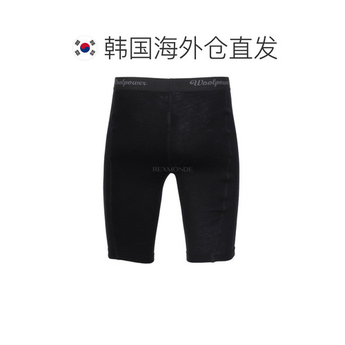 韩国直邮WoolPower Woolpower 女式长款平角内裤（长平角内裤）黑 - 图1