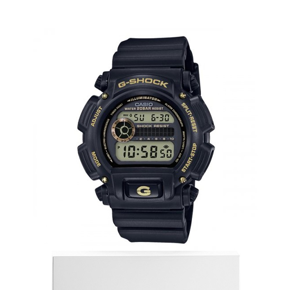 韩国直邮G-SHOCK 卡西欧复古运动小方块表DW-9052GBX-1A9DR-BLACK - 图3