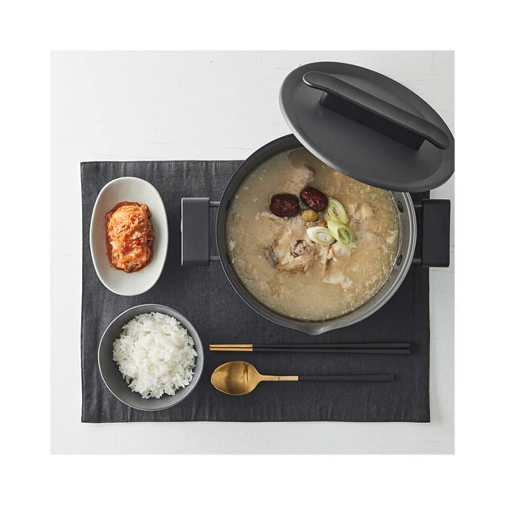 韩国直邮[总COMPANY] 轻便的 单 Cook 双扶手小锅 20cm (LON1202) - 图0