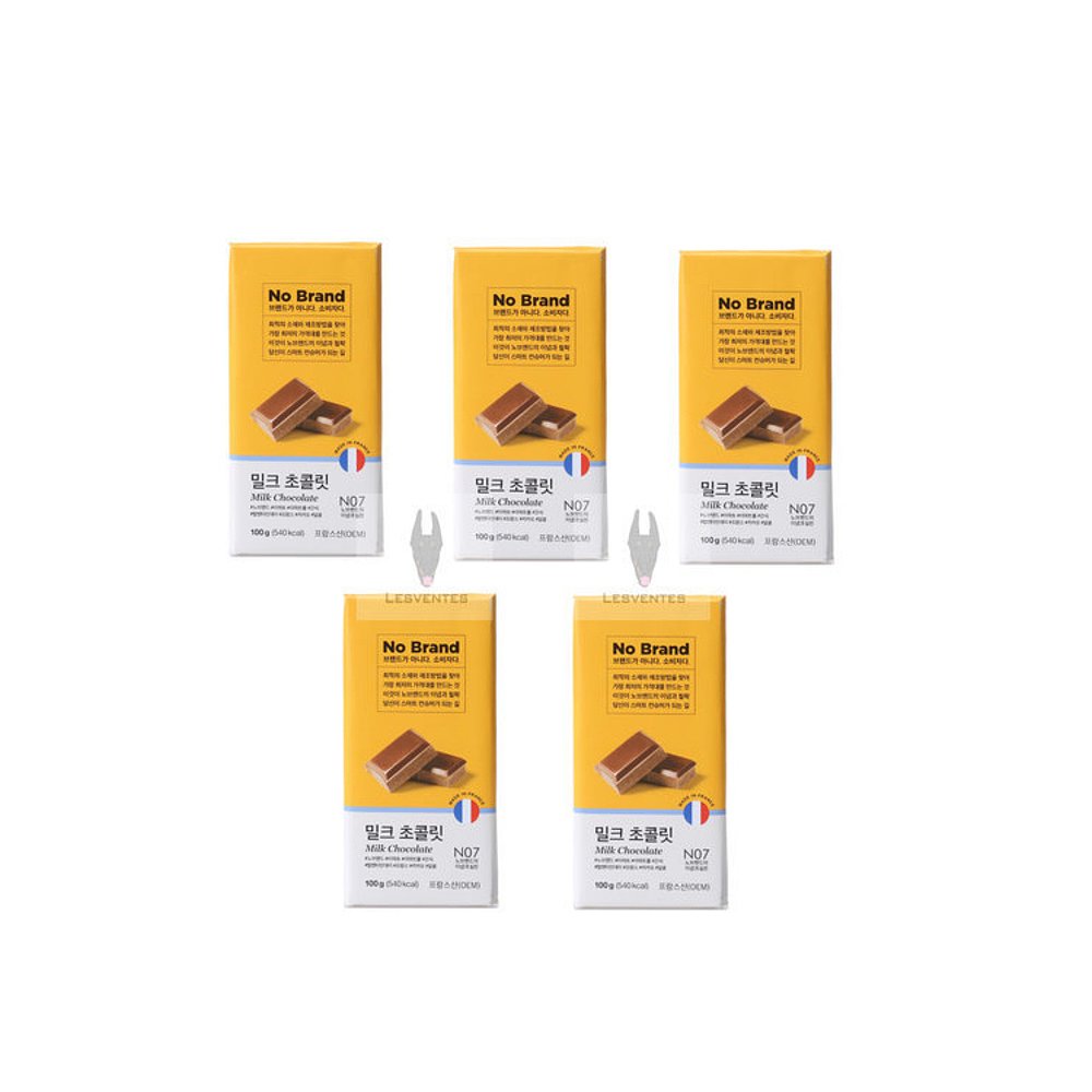 韩国直邮NOBRAND 牛奶巧克力 90g*5pcs - 图0