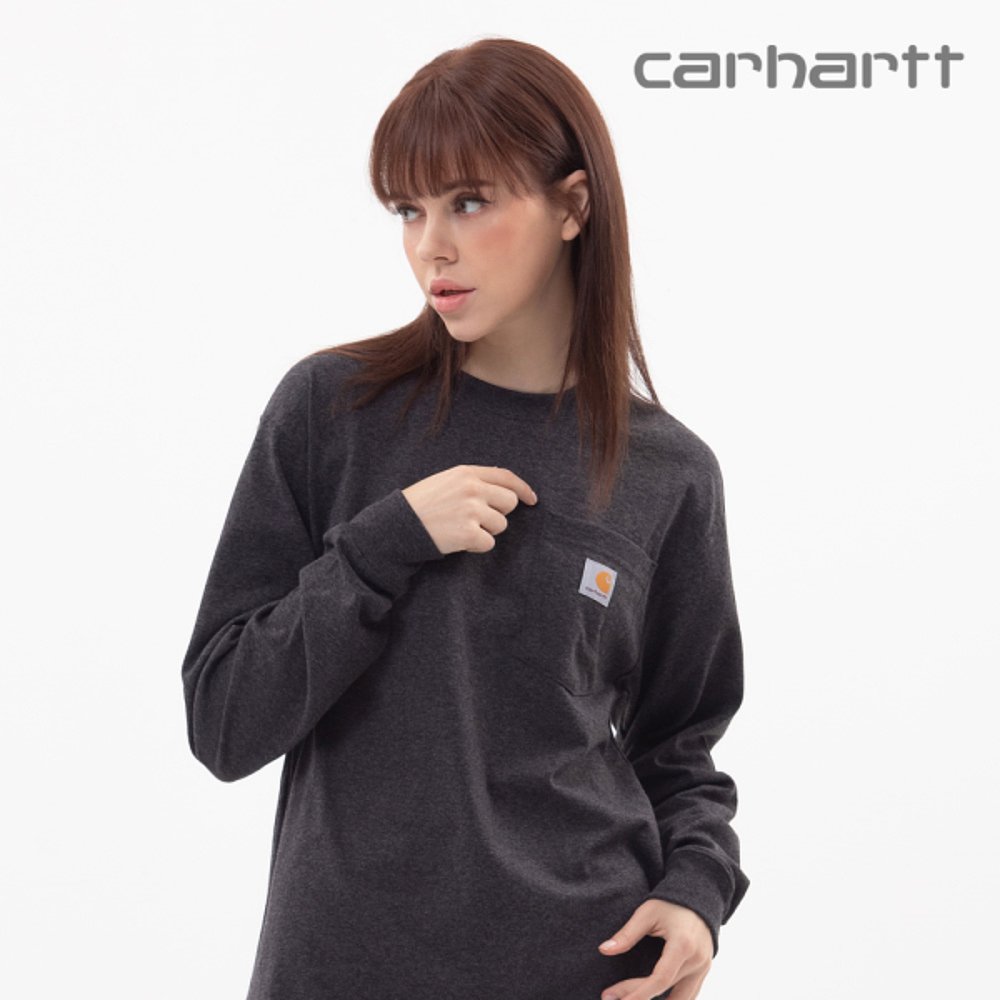 韩国直邮Carhartt 衬衫 卡哈特/K126/男女通用/口袋/长T恤/大全展 - 图2