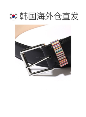韩国直邮Paul Smith腰带男女同款黑色小巧M1A 4950 BMULKE 79潮