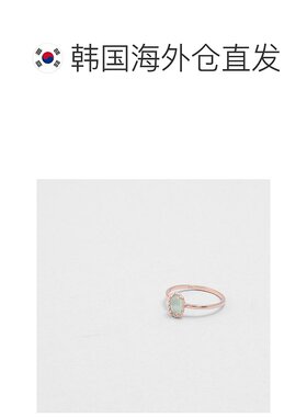韩国直邮judy and paul东大门首饰明星同款玉髓石个性复古戒指