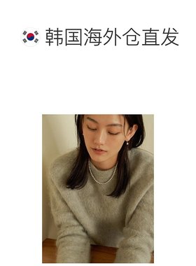 韩国直邮TATIANA 灰色淡水珍珠项链TATI301564710纯银