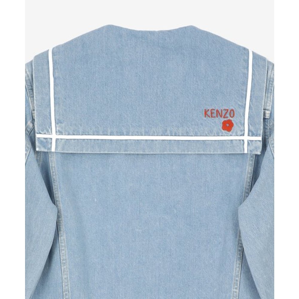 韩国直邮KENZO 夹克FD52DV2386B4DBBLEACH DENIM SAILOR JACKET女 - 图2