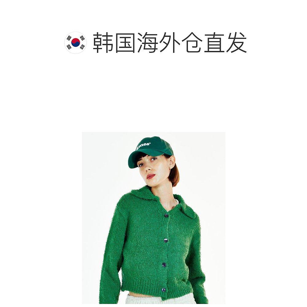 韩国直邮Ames Worldwide 女士帽子BASIC LOGO BALL CAP GREEN AM2E - 图1