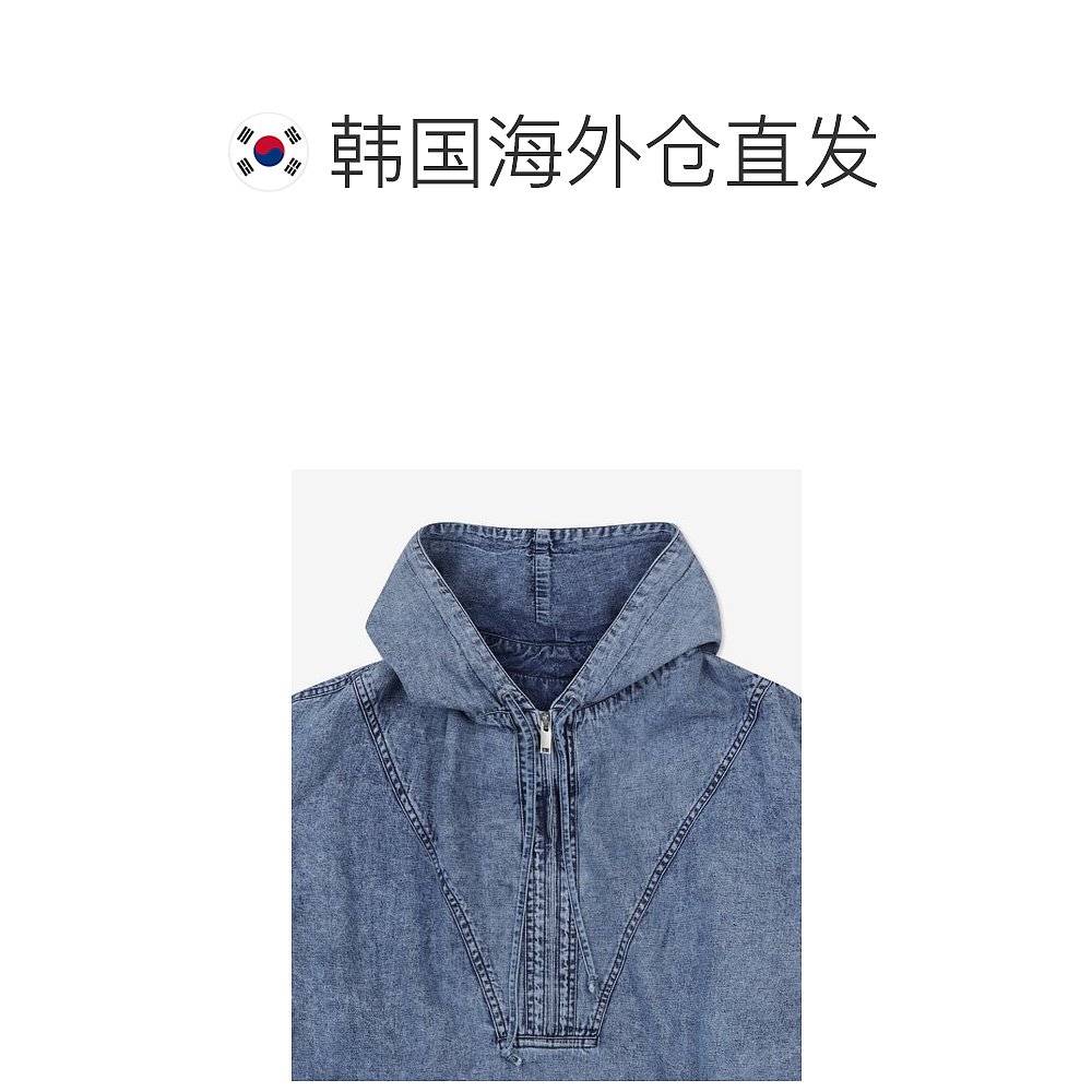 韩国直邮ISABEL MARANT HT0109HAA1H33H30BUHALF ZIPUP DENIM HOO - 图1