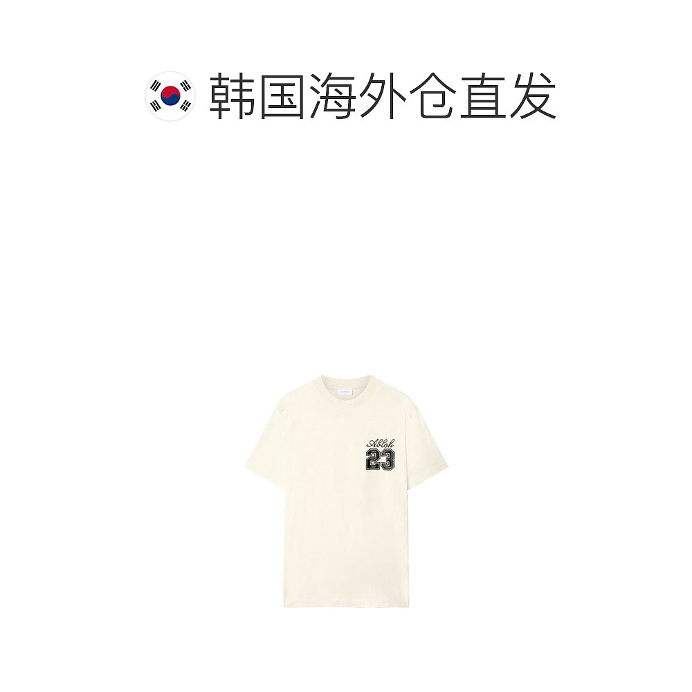 韩国直邮OFF WHITE24SS长袖T恤男OMAA027S24JER0050310 ANGORA BL - 图1