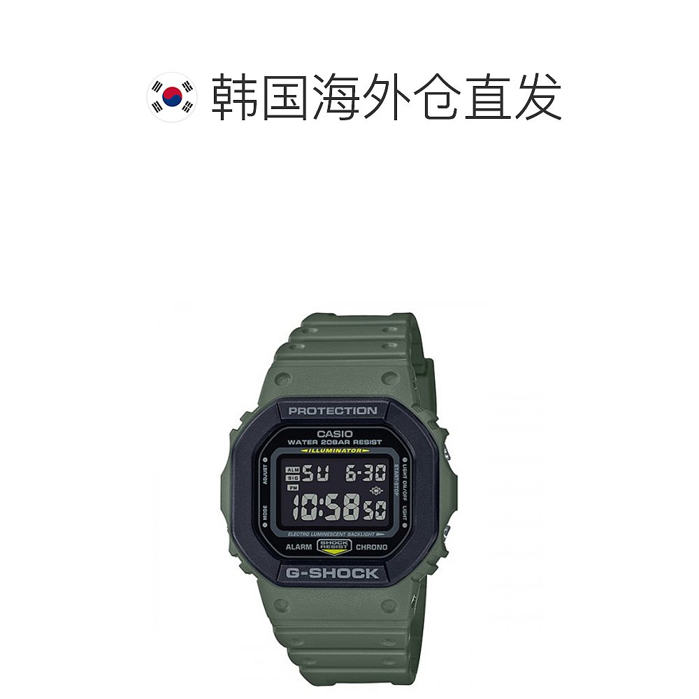 韩国直邮G-SHOCK 卡西欧复古运动小方块表DW-5610SU-3DR-GREEN - 图1