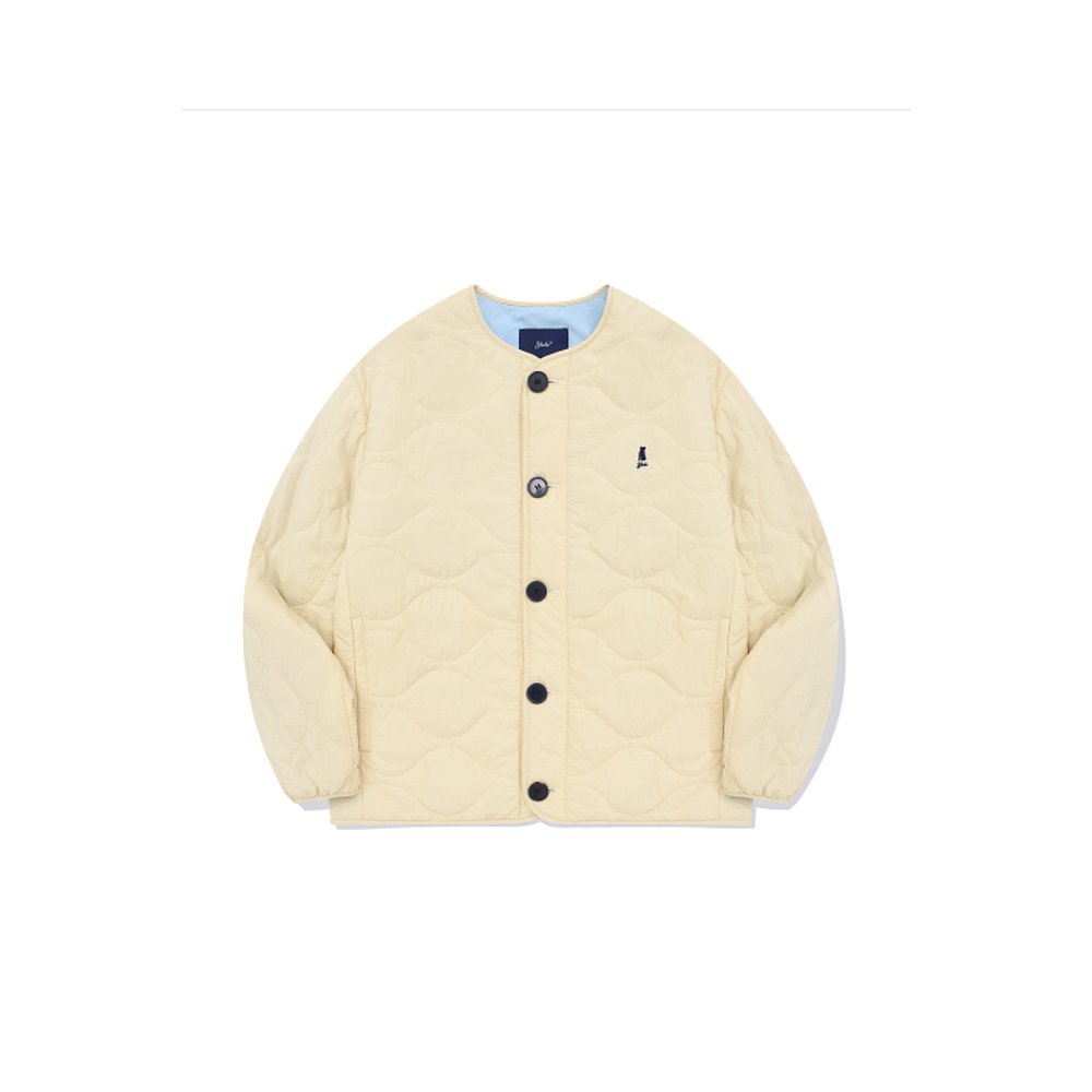 韩国直邮YALE(23FW) WARM+ UP QUILTING JACKET LIGHT YELLOW夹Y-图0