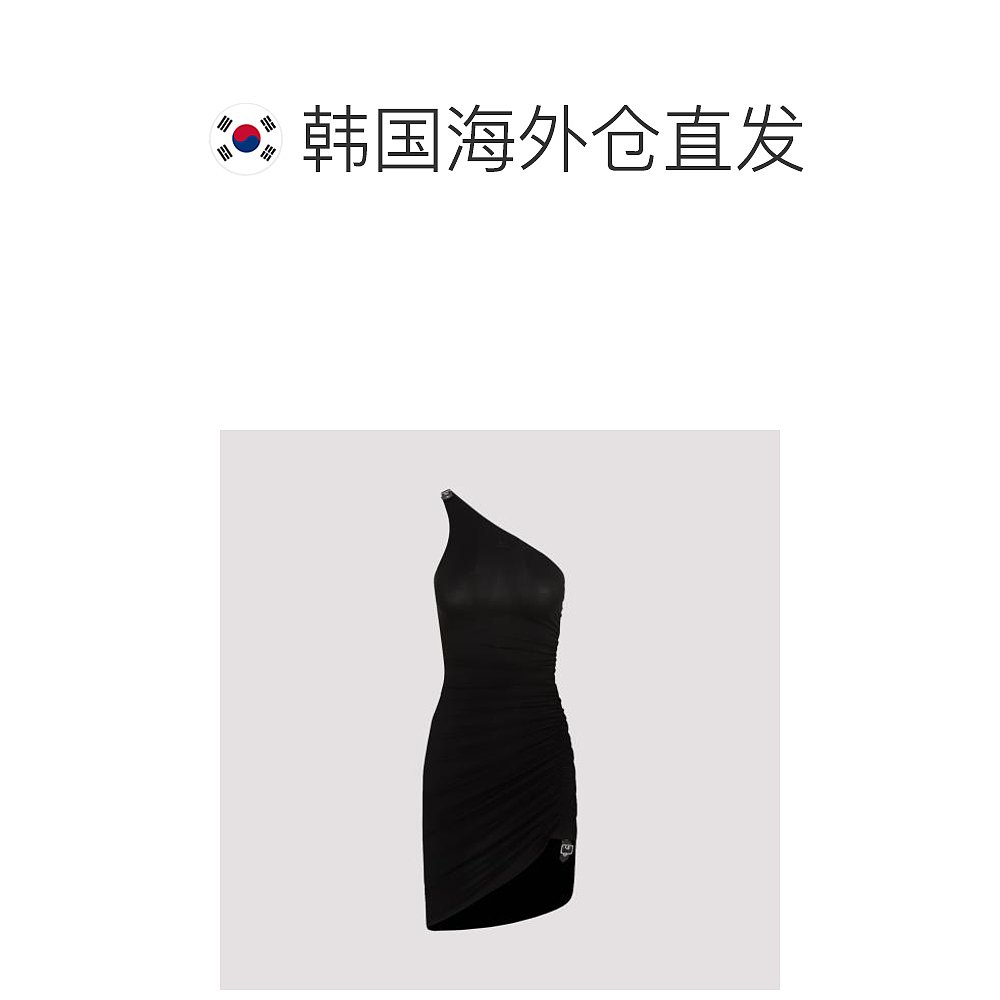 韩国直邮COURREGES24SS连衣裙女124JRO360JS0115 9999 BLACK-图1