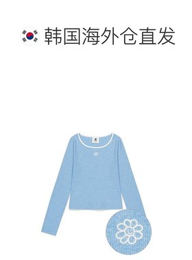 韩国直邮WHATITISNT T恤  女式 刺绣 长袖 天蓝色 MG2401LT62SB 9