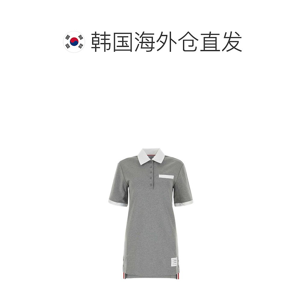 韩国直邮THOM BROWNE23FW中长连衣裙女FJD101AJ0074 055GREY - 图1