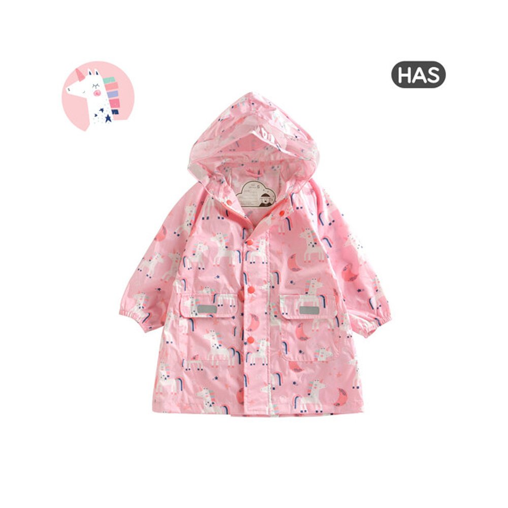 韩国直邮[HAS] 儿童 涤纶 雨衣外套 (独角兽 DREAM PK) - 图0