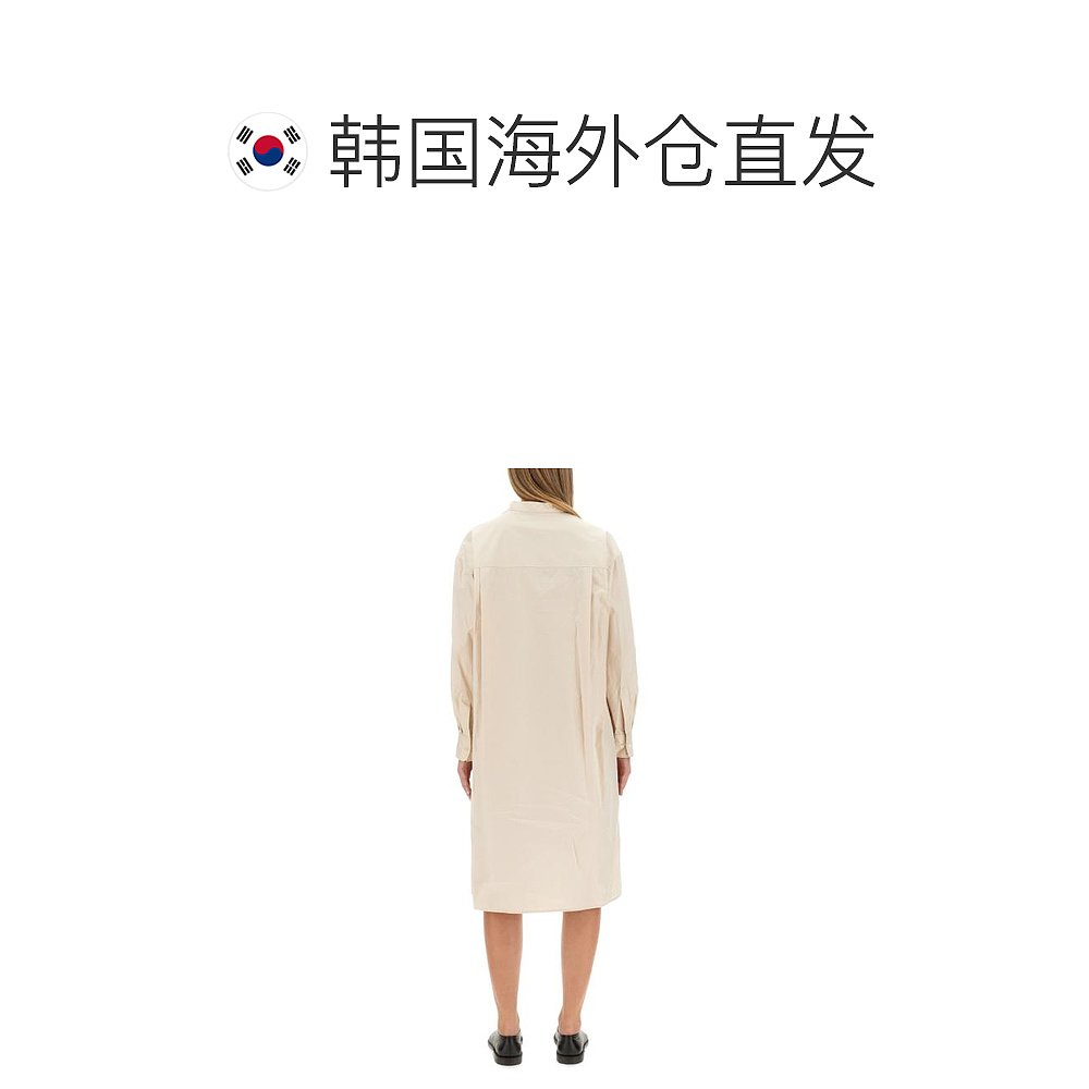 韩国直邮LEMAIRE23FW中长连衣裙女DR1027 LF839WH048IVORY - 图1