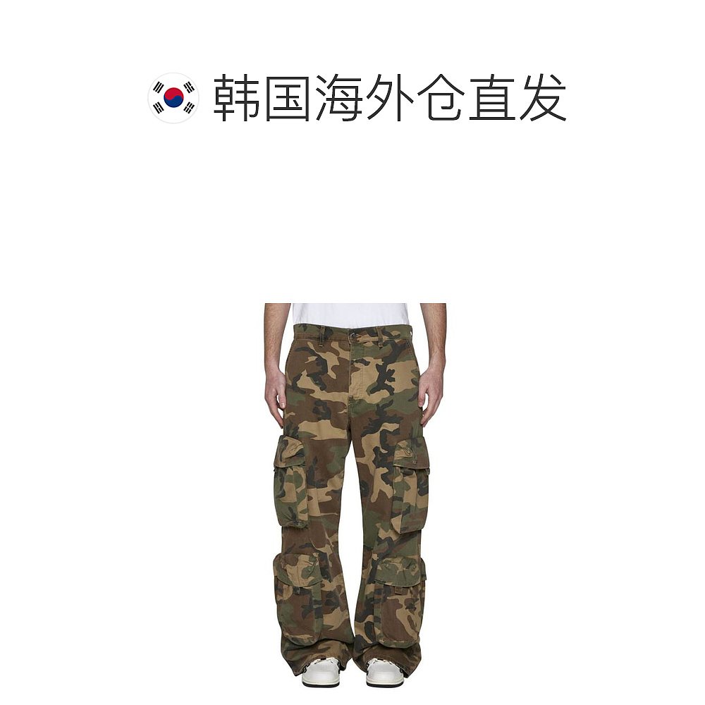 韩国直邮AMIRI24SS短裤男PS24MDF013 GREENCAMOGREEN CAMO - 图1