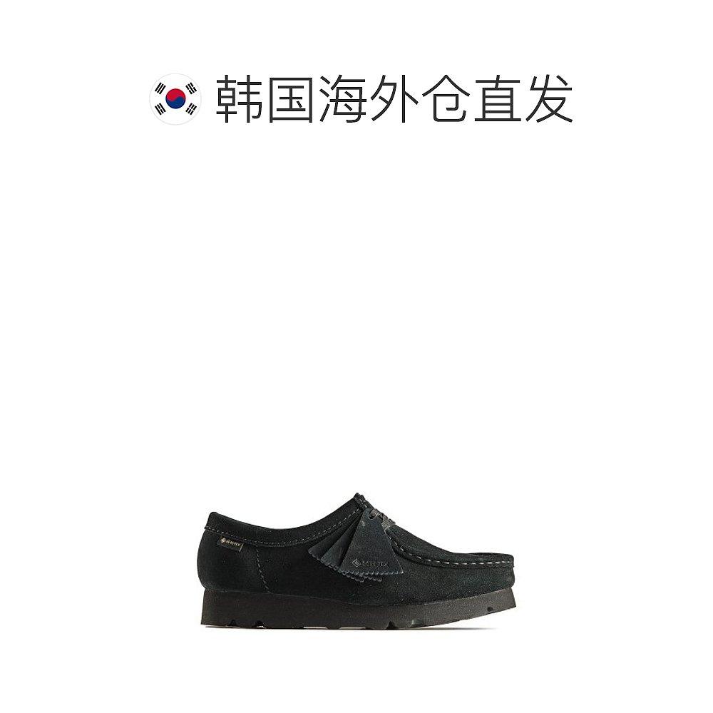 韩国直邮CLARKS 公用休闲皮鞋WALLABEE GTX BLACK SUEDE W 261690 - 图1