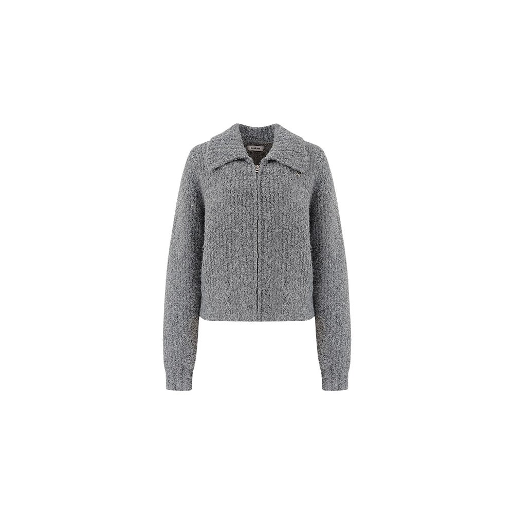 韩国直邮[LOOKAST]GREY ERICA WOOL KNIT CARDIGAN灰色羊毛针织衫-图0