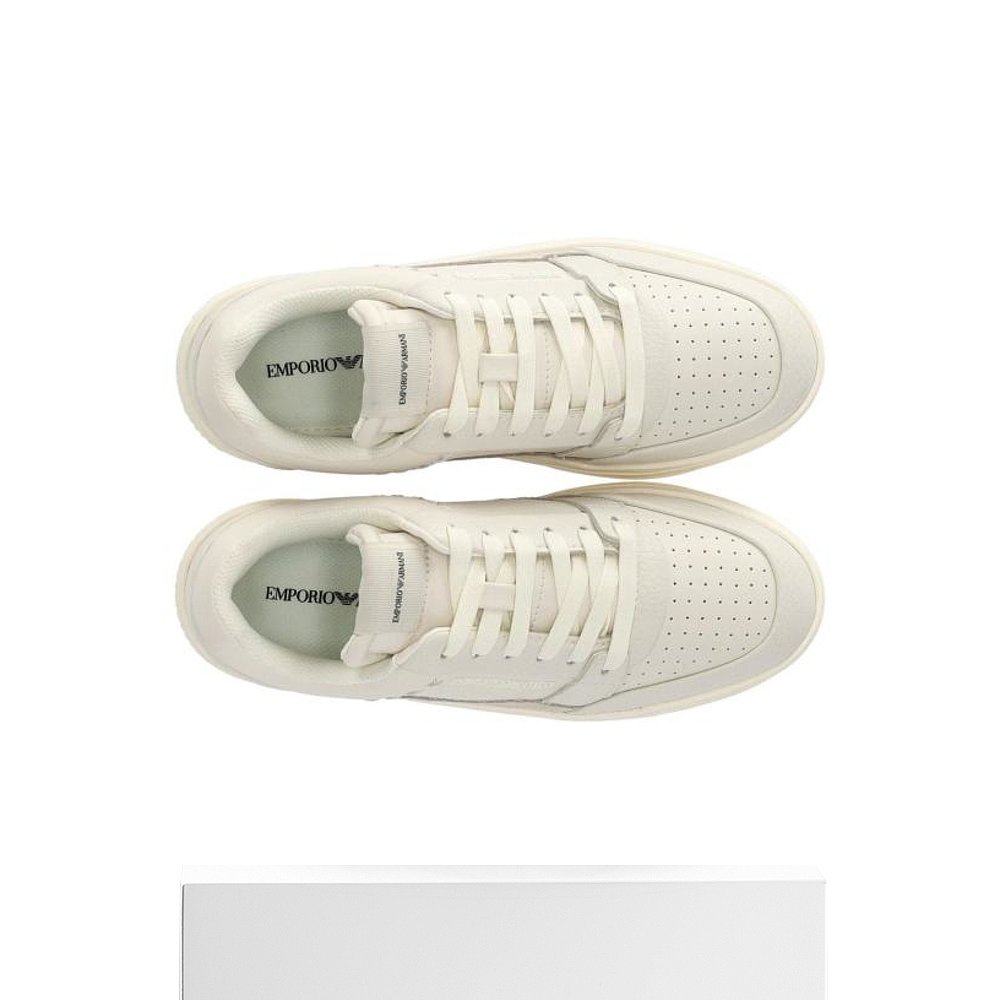 韩国直邮EA7 EMPORIO ARMANI24SS平板鞋女X3X211 XR101 T847IVORY - 图3