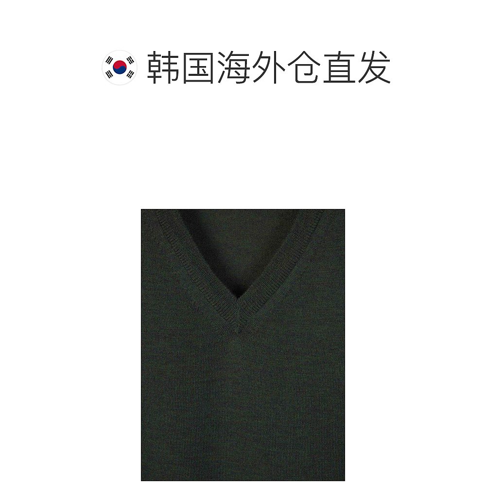 韩国直邮CANALI21FW长袖T恤男C0029MK00077DARK GREEN - 图1