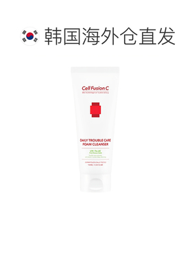 韩国直邮Cell Fusion C 秀肤生 绿色弱酸性痘痘肌洗面奶 130正品