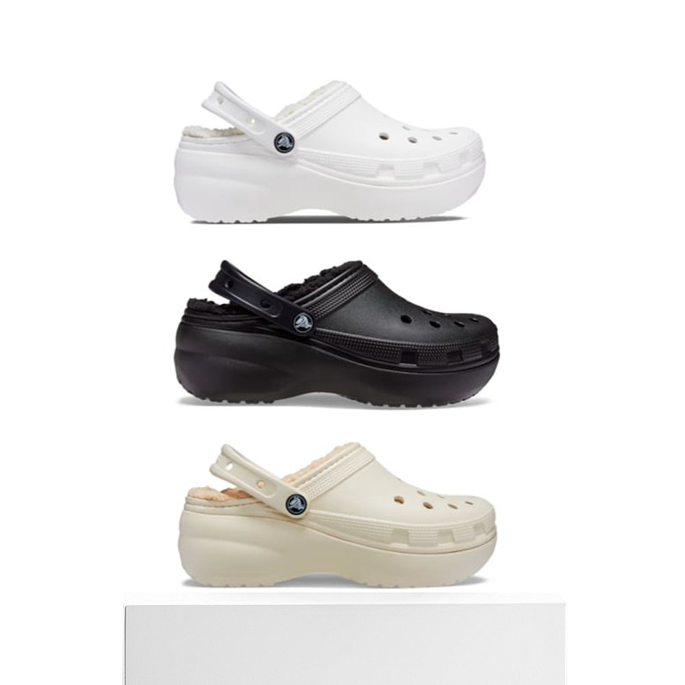 韩国直邮crocs [FUR Lined] Classic Platform Lined Clogs Women - 图3
