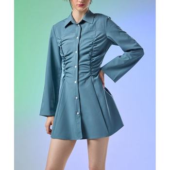 Korean direct mail koleat universal dress slim long sleeve shirt skirt