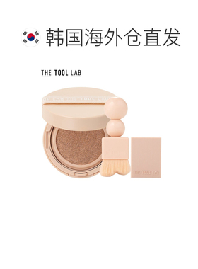 韩国直邮THE TOOL LAB 盖章贴合光泽气垫 24号 自然色+粉底刷正品