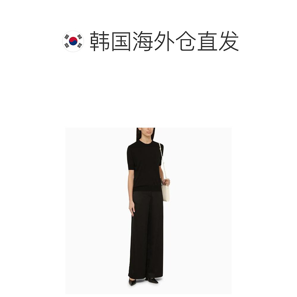 韩国直邮JIL SANDER24SS长袖T恤女J02GC0117J15383 O JILSA 001BL - 图1