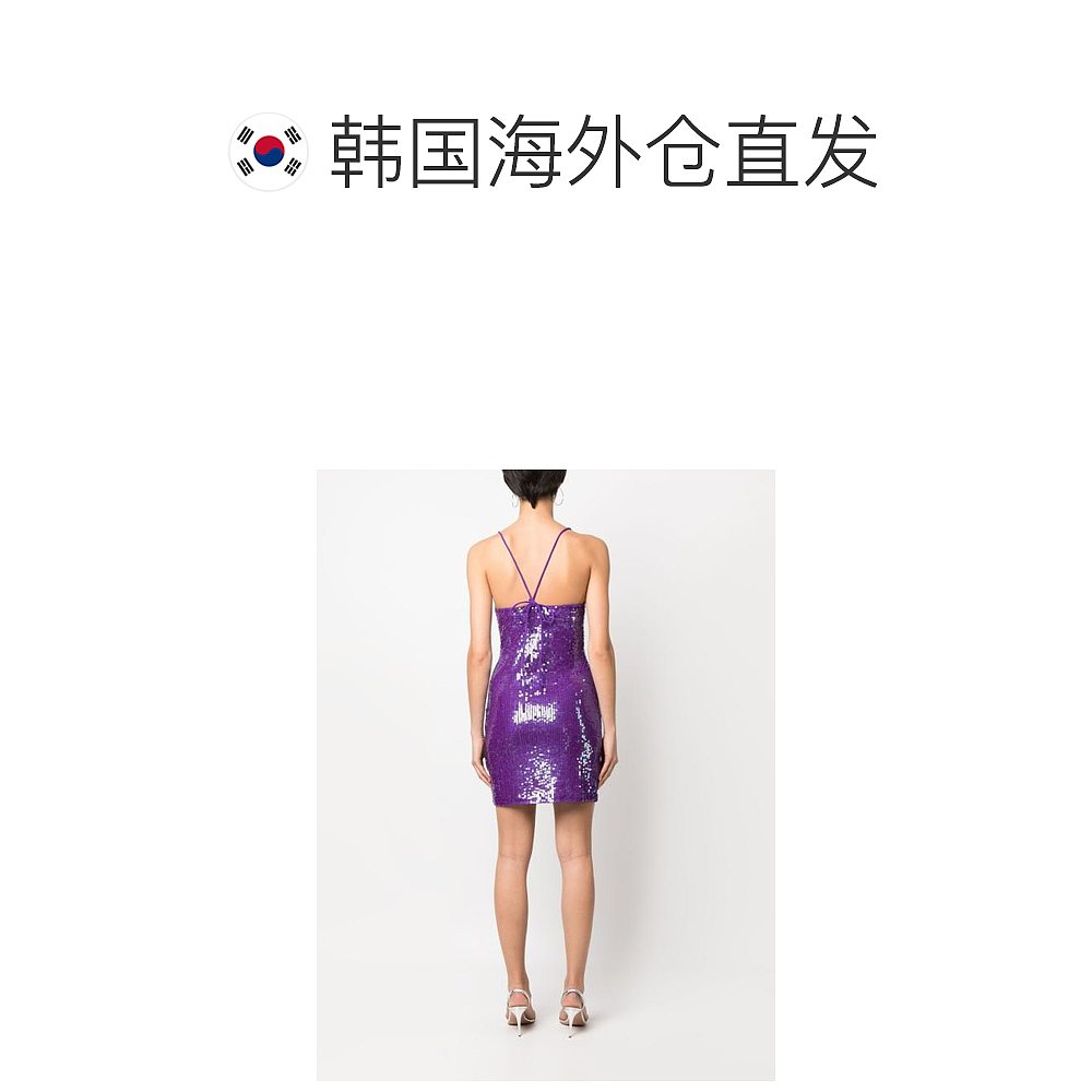 韩国直邮PAROSH23SS短连衣裙女D721654 GLEAM044Purple - 图1